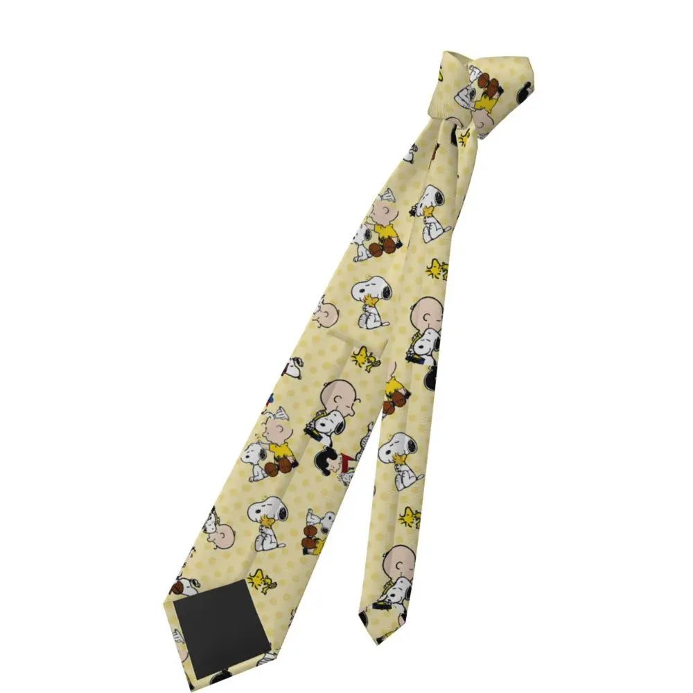 Personalized Fashion S-Snoopys Neckties Men Silk Cartoon Office Neck Tie