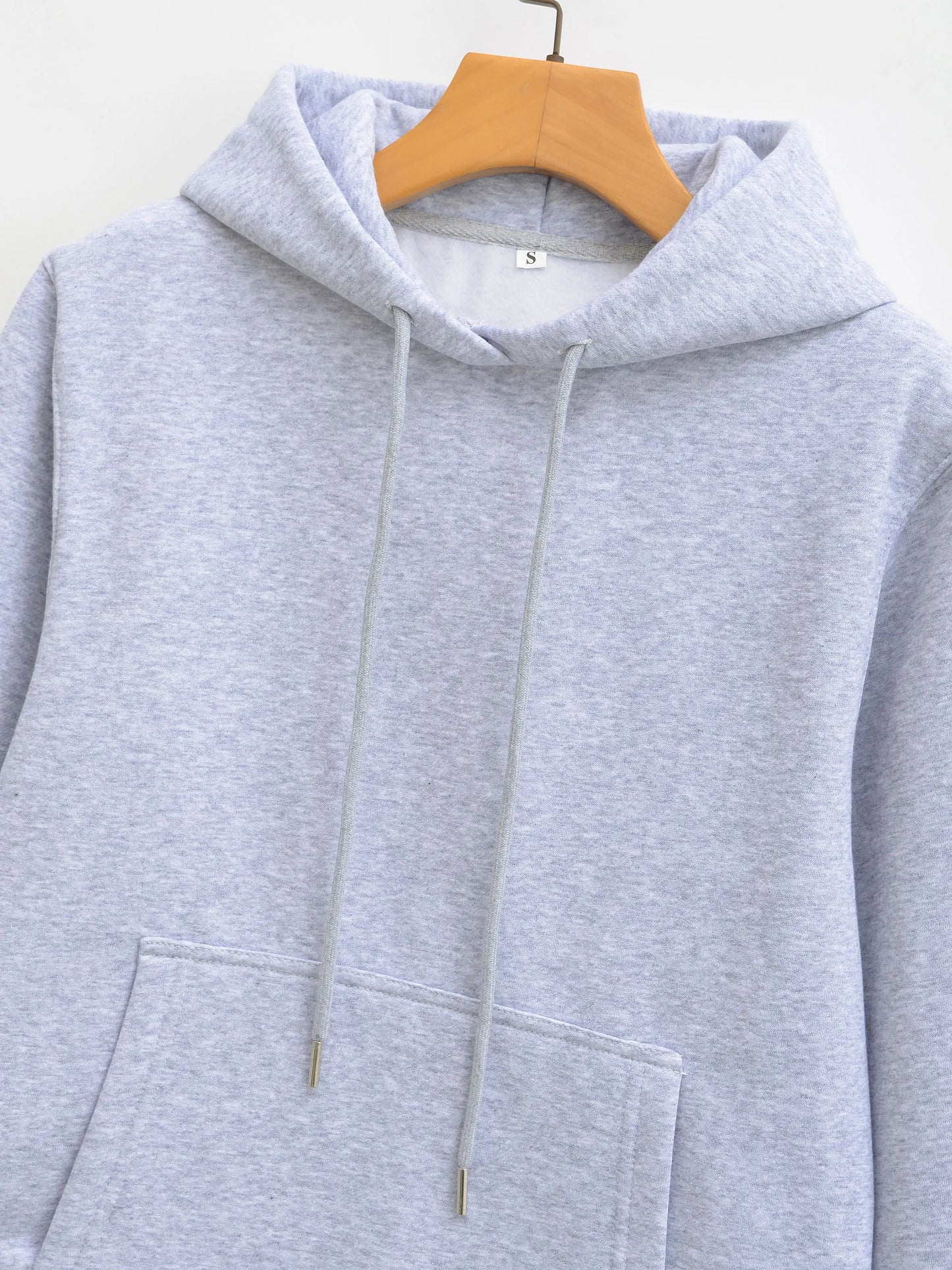HH Women Solid Pants Suits Pullover Coats Hooded Sweatshirts Drawstring Wide Leg Trousers Autumn Casual Woman Jogging Pants Sets