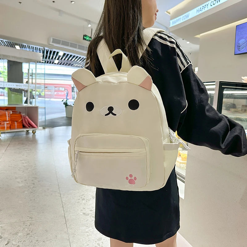 Students Schoolbag Tutoring Bag Large Capacity Knapsack Waterproof Outdoor Travel Backpack Tote Gift
