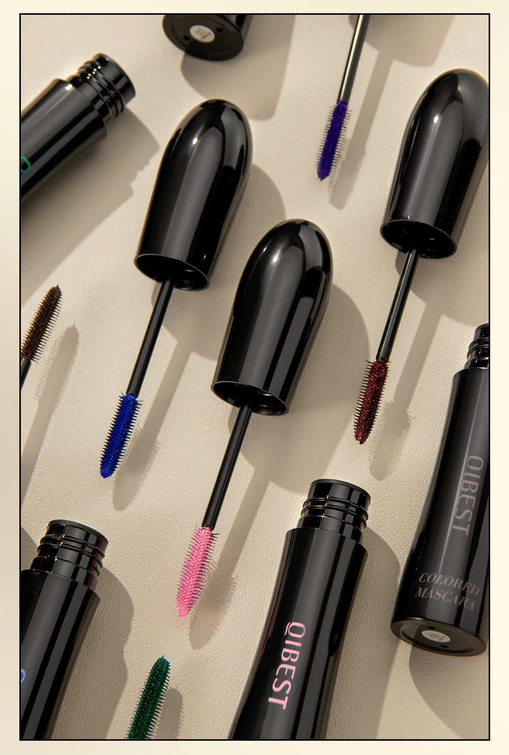Chocolate Brown Mascara Colorful Curling Eyelash Extension Waterproof Fast Drying Lengthening Eye Black Lashes Makeup Lasting