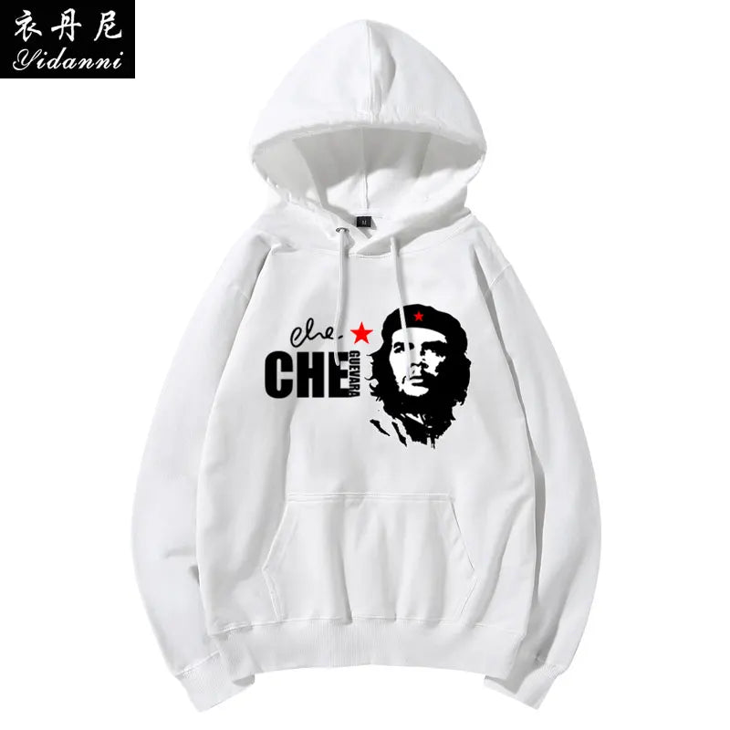 Cuban Red Revolutionary Hero Che Guevara Hooded Sweatshirt Printed Men's and Women's Casual Pullover Long-sleeved Hoodies Tops