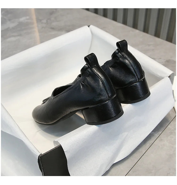 2026 Women 3cm Heel Tabi Shoes Soft Ballet Shoes Slip On Loafers Soft Moccasins Tabi Ninja Casual Shoes Mujer Ladies Shoes