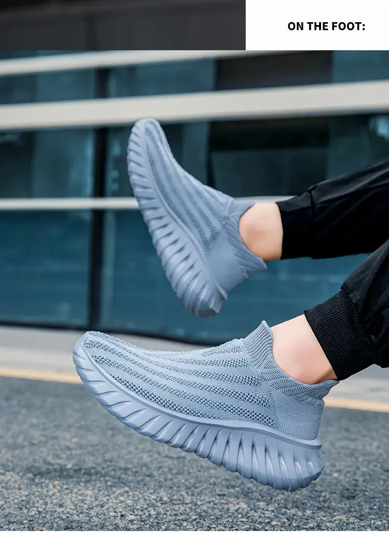 Men's One Foot Walking Shoes Anti Slip Running Shoes, Breathable Thick Soled Shoe Lightweight Fitness Casual Sneakers for Women