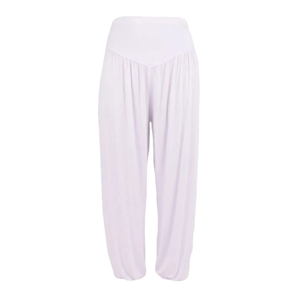 Women Elastic Loose Dance Yoga Pants Gym Workout Trousers Commute Sweat Pants High Waisted Female Clothing Calça Feminina