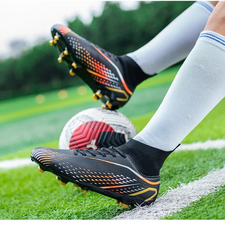 Football Shoes Men X2308 White TF/FG Original Professional Youth Anti-slip Indoor Fast Soccer Outdoor Training Football Sneaker
