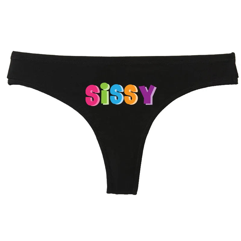 Multicolor Cotton Thongs Low Waist Underwear Thong Sexy Thongs For Women Funny Gifts Couple Gifts Thong Panties Ladies Underwear