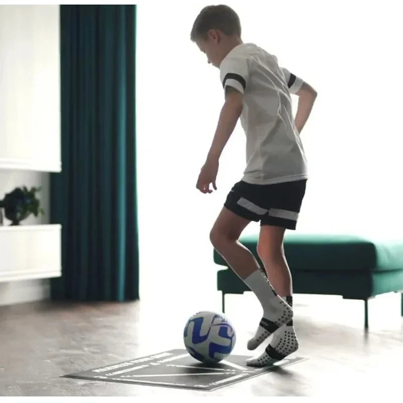 Football Training Mat Foldable Rug Dribbling Futbol Voetbal Training Mats Carpet Kids Soccer Indoor Equipment Durable Non Slip