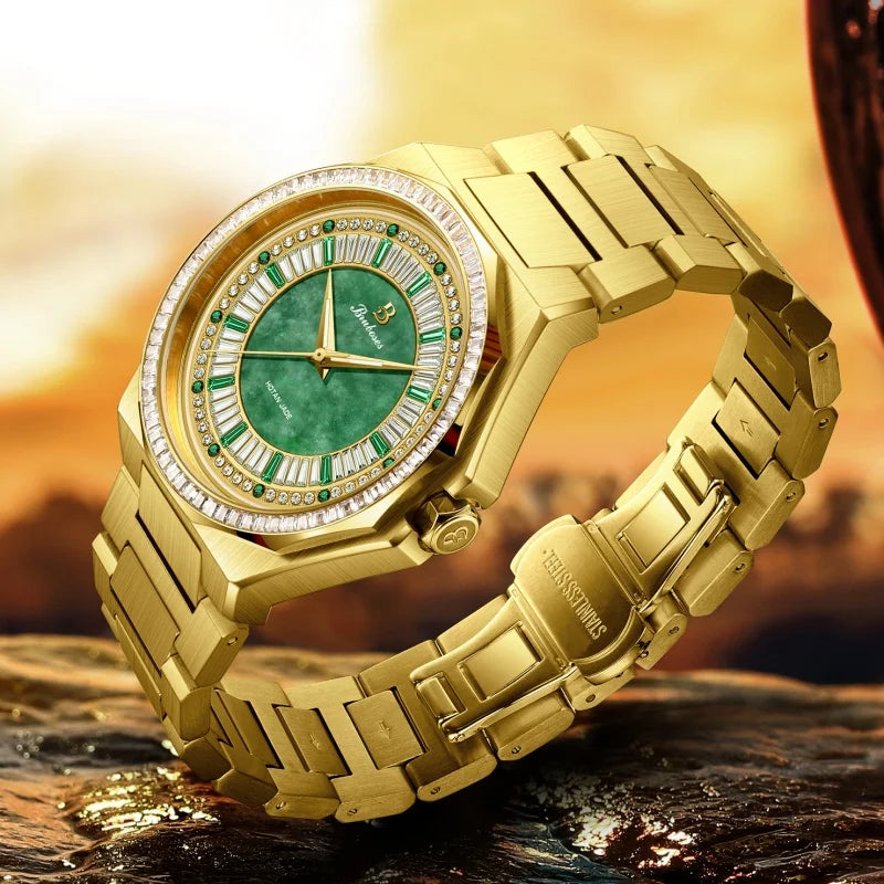 Men Automatic Mechanical Watch 5ATM Waterproof Wristwatch BRUBOSES Stainless Steel Sapphire Crystal Clock Relogio Masculino 2025