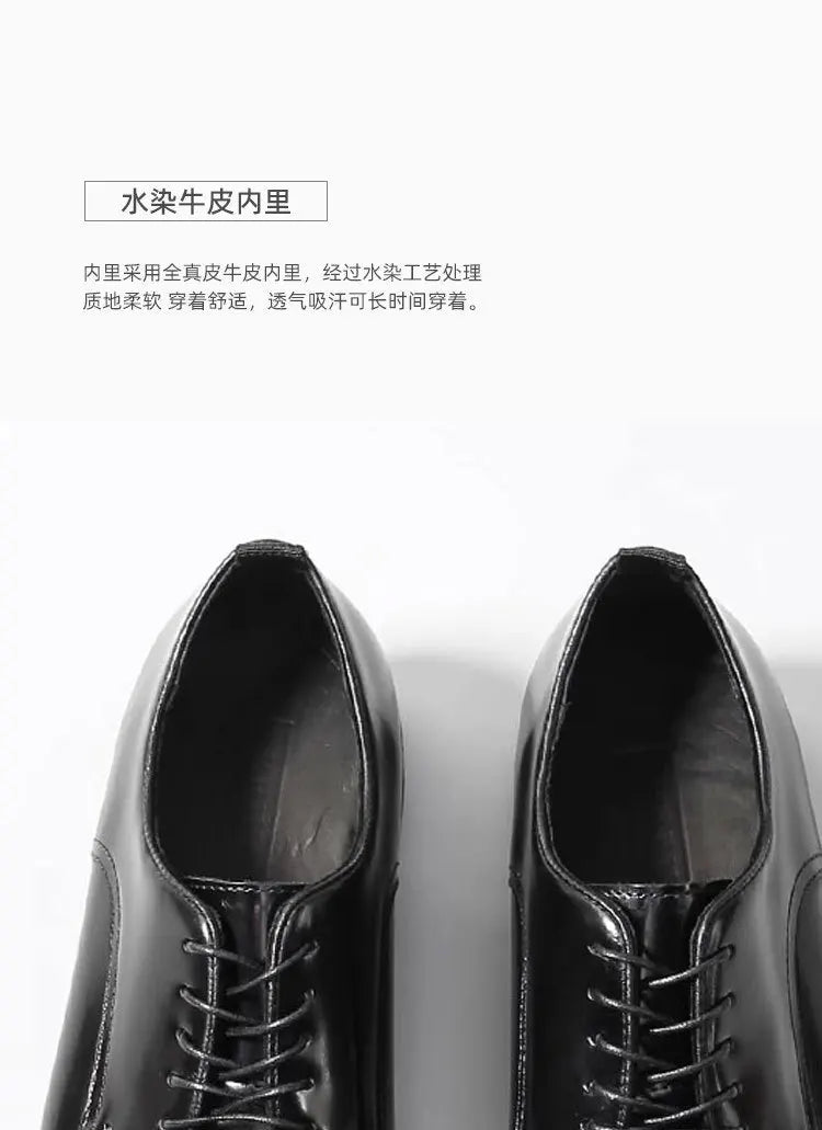 Men's Luxury Horsehide Oxford Shoes - Handcrafted Goodyear Welt Dress Shoes for Business/Wedding, Premium Formal Leather Shoes w