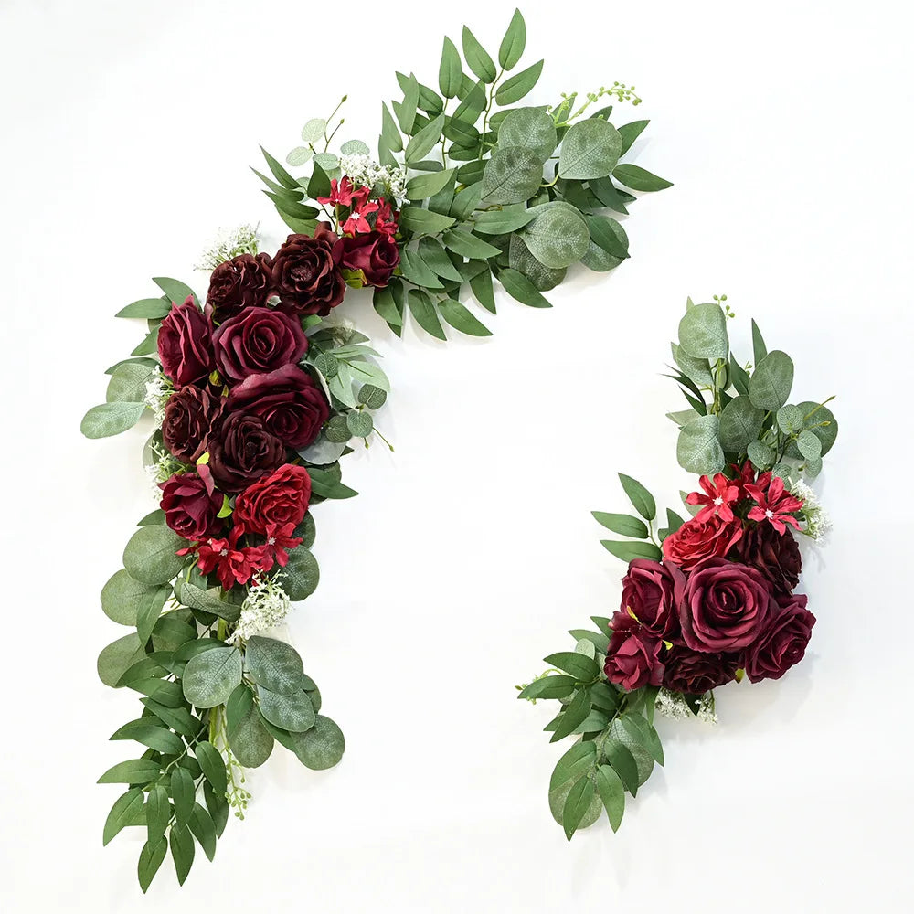 75CM Artificial Floral Arrangement Wedding Welcome Sign Water Sign Flower Activity Venue Sign Photography Props Decoration