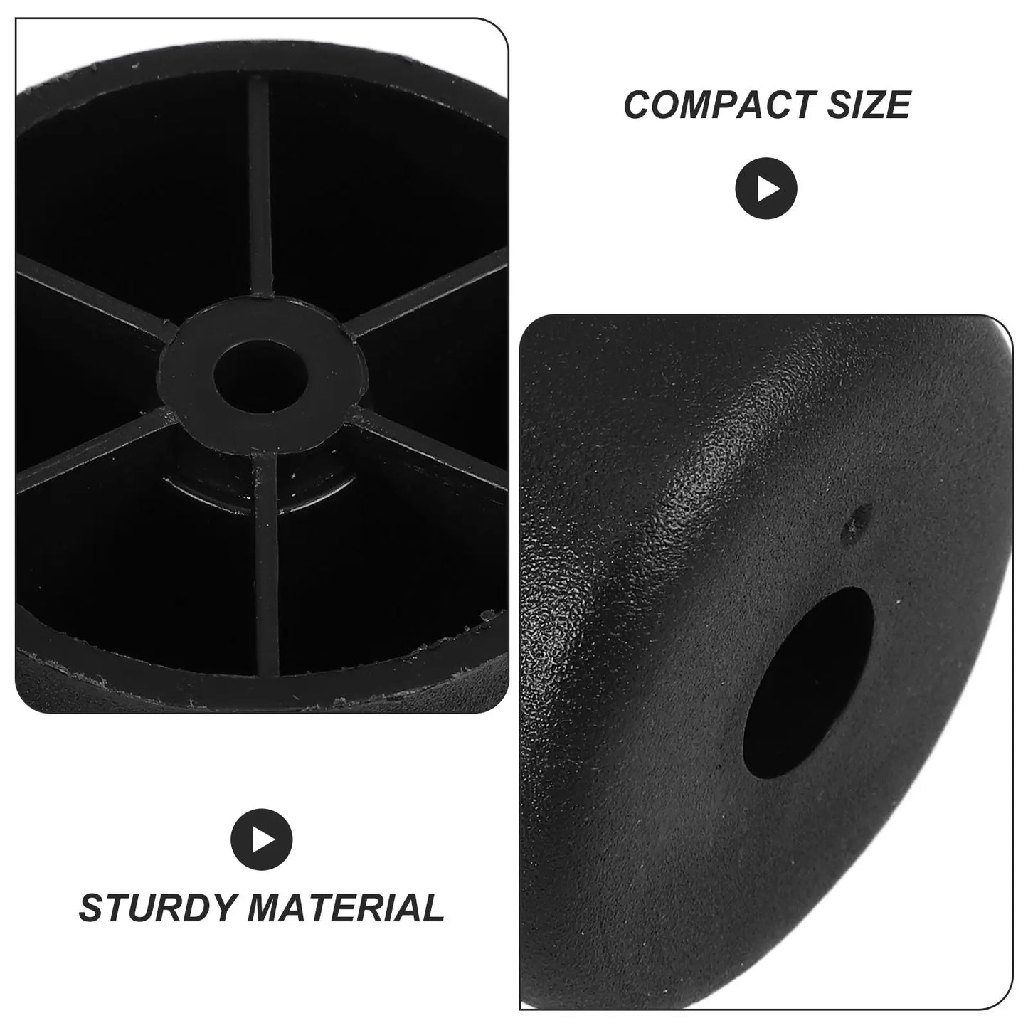 4 Pcs 8cm Furniture Legs Black Plastic Replacement Sofa Table Cabinet Feet Stable Easy Stylish Versatile