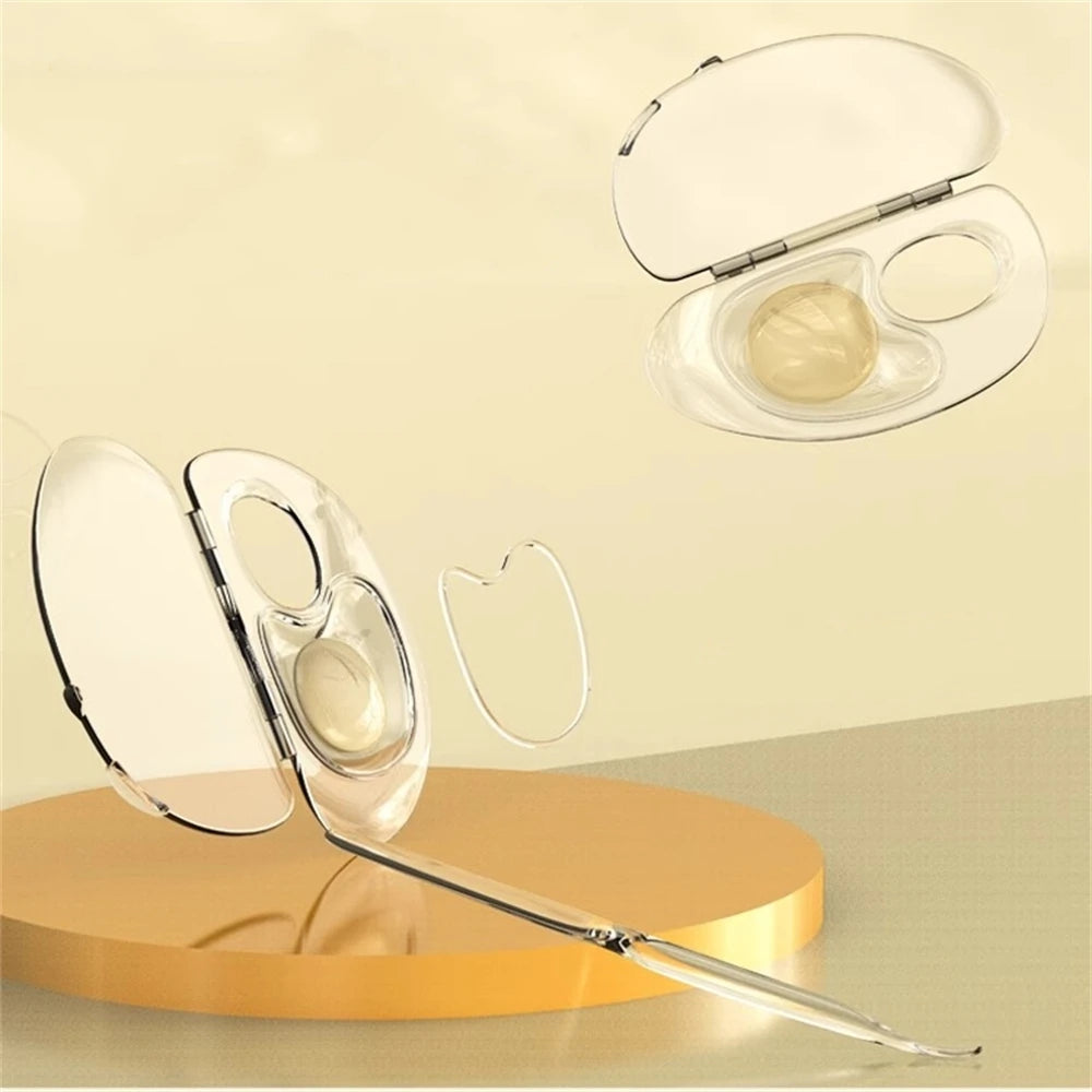 2pcs/set Color Mixing Folding Tray Makeup Color Board Transparent Makeup Color Palette Makeup Cream Mixing