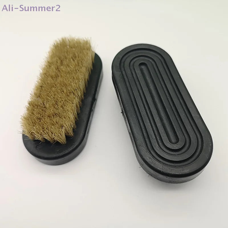 Shoe Polish Brush Leather Pig Hair Soft Polishing Tool Cleaning Brush Nub Leather Boots Clean Shine Brush