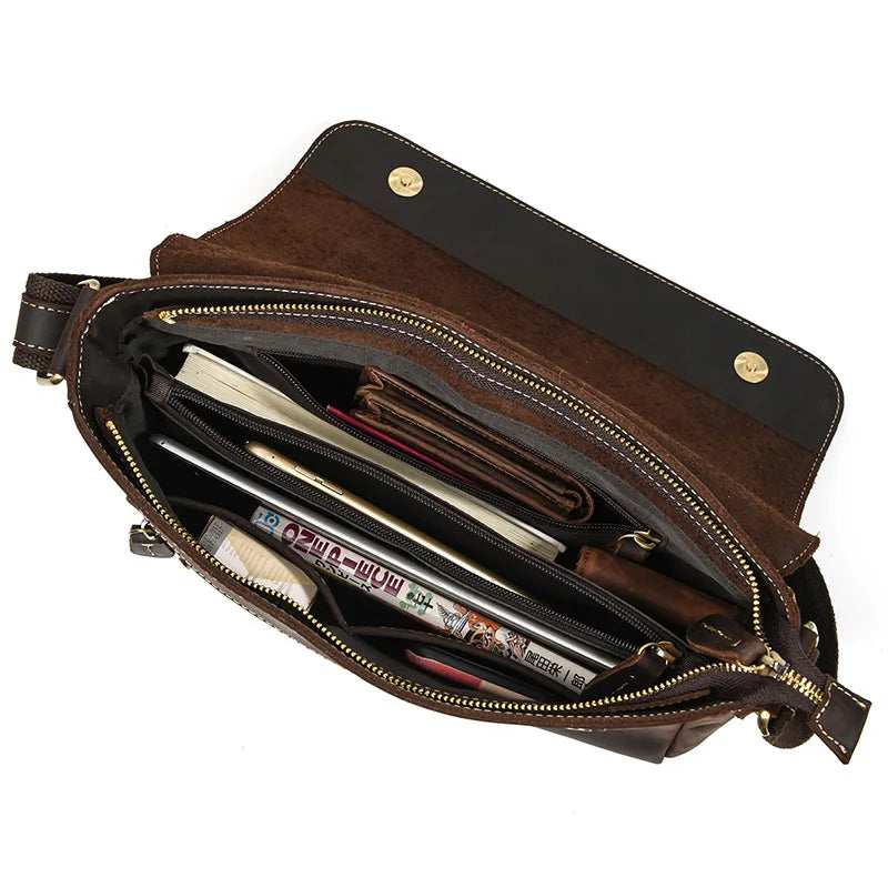 Genuine Leather Man Shoulder Bags Cow Skin Mens Casual Crossbody Bag Messenger Bag cross shoulder bag men leather