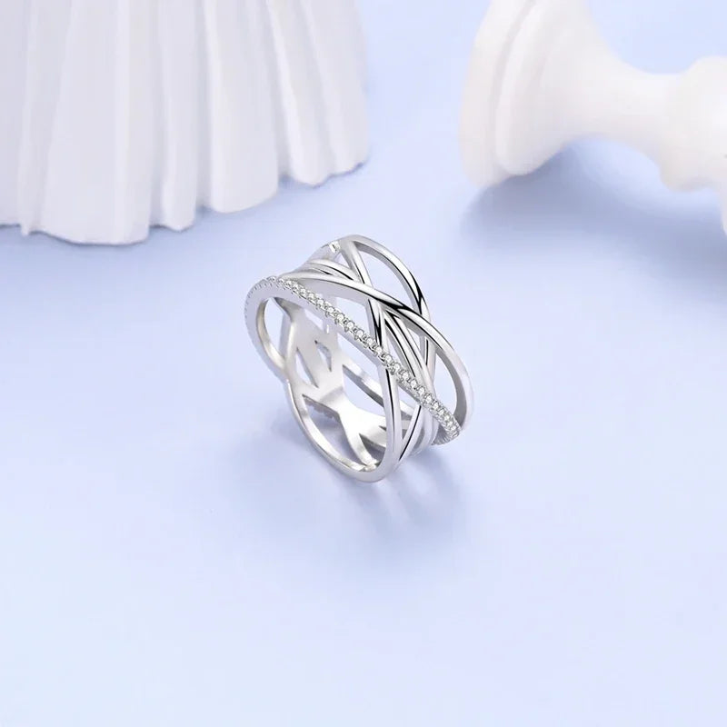 Sterling Silver 925 Sun Moon Heart Shiny Zircon Original Finger Ring Luminous Dreamcatcher Rings for Women Fine Jewelry Gifts