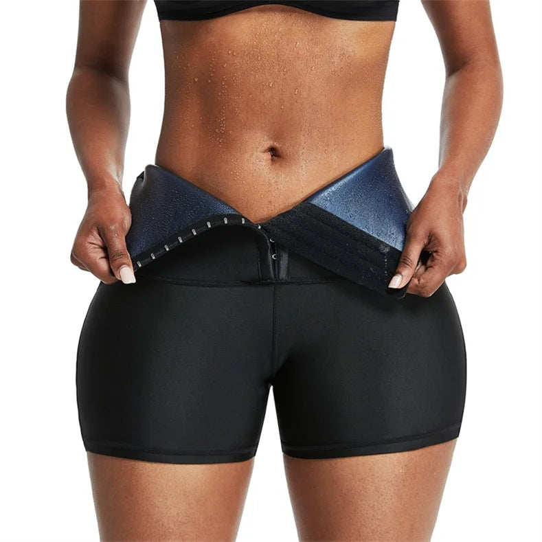 Sweat Sauna Pants Body Weight Loss Slimming Pants Waist Trainer Shapewear Tummy Hot Sweat Leggings Fitness Workout Pants