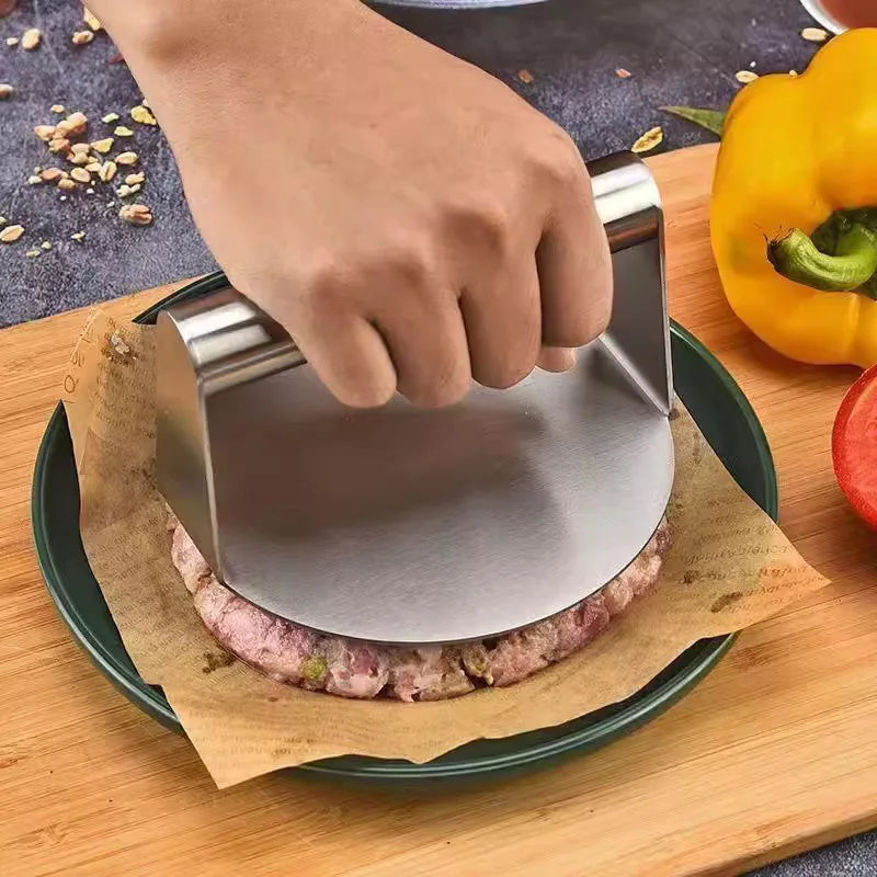 1PCS Stainless Steel Smash Burger Press Meat Compactor Cake Pressing Mold Hamburger Pressing Tool Kitchen Accessories Household