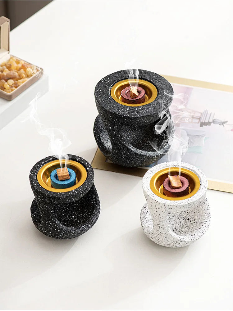 Y Modern Resin Hanging Pot Shaping Incense Burner Handheld Aromatherapy Burner Middle Eastern Arabian Festival Home Decoration