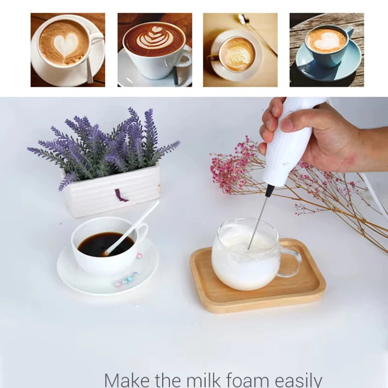 Multifunctional Electric Mini Milk Frother Portable Eggbeater Blender Food Mixing Stirrer Foamer  Automatic For Coffee Milkshake