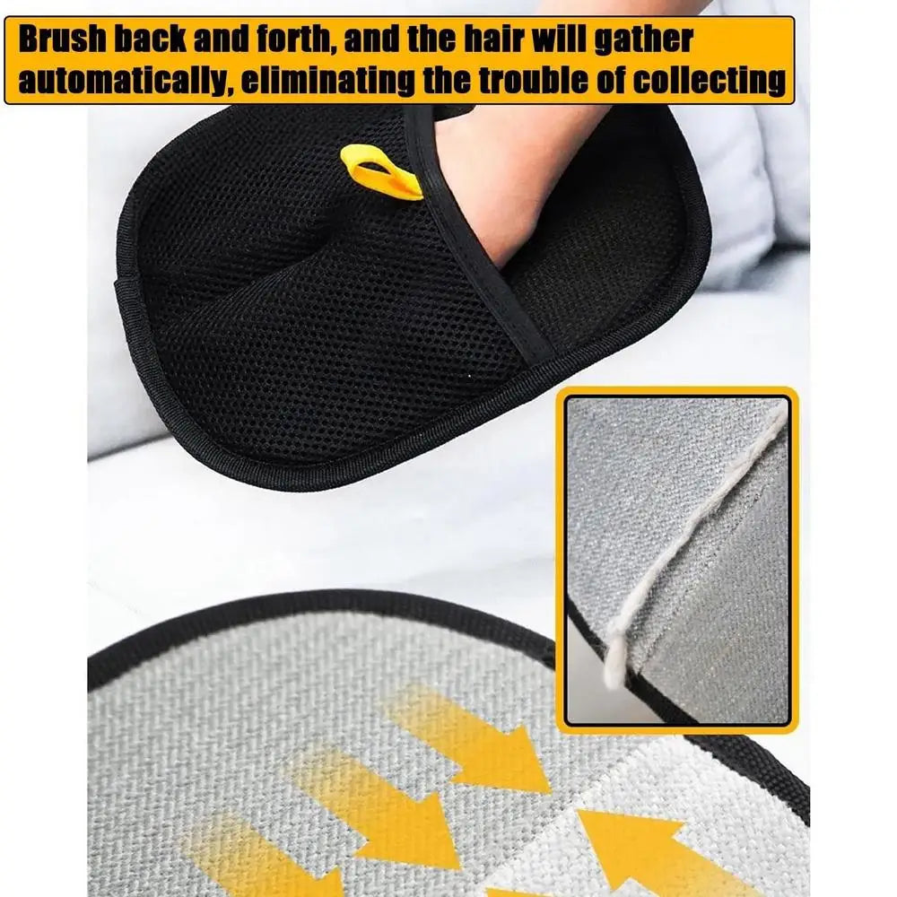 Pet hair static removal gloves double-sided pet Removal Mitten gloves Reusable Hands On Gloves For Pets Cats Dogs