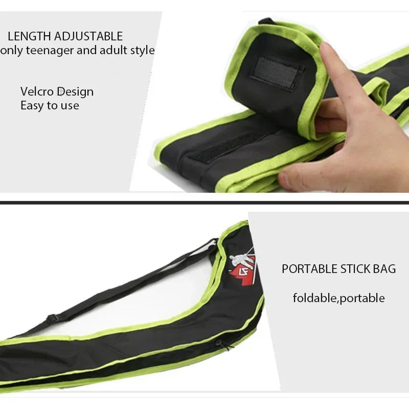 1Pc Portable Ice Hockey Stick Bag Waterproof One Shoulder High Quality Hockey Stick Accessories with Adjustable Shoulder Strap