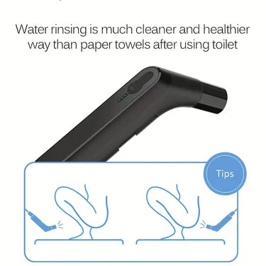 A Very Useful Portable Electric Bidet Sprayer with 2-Level Pressure Adjustment, Handheld Sprayer for Personal Hygiene - Rechargeable, with a Water Tank - Ideal for Travel, Camping, and Daily Use