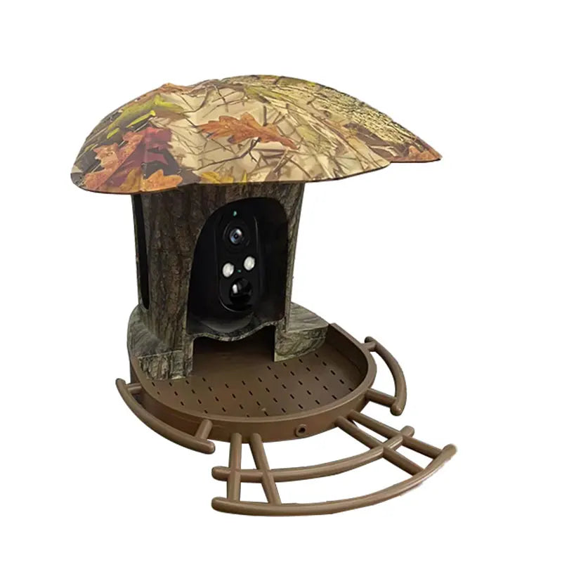 3MP 1296P I-Cam+ APP  Bird Feeding  Solar Battery  Power  IP Camera AI Outdoor Watch Bird Feeder Long Time Standby CCTV Monitor