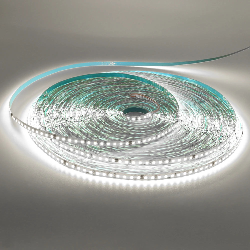 Adhesive Led Light Strip 10M 50M AC 220V 2835 120LEDs/m tiras de luces led Waterproof Ribbon Home Decor 3000K 4000K 6000K