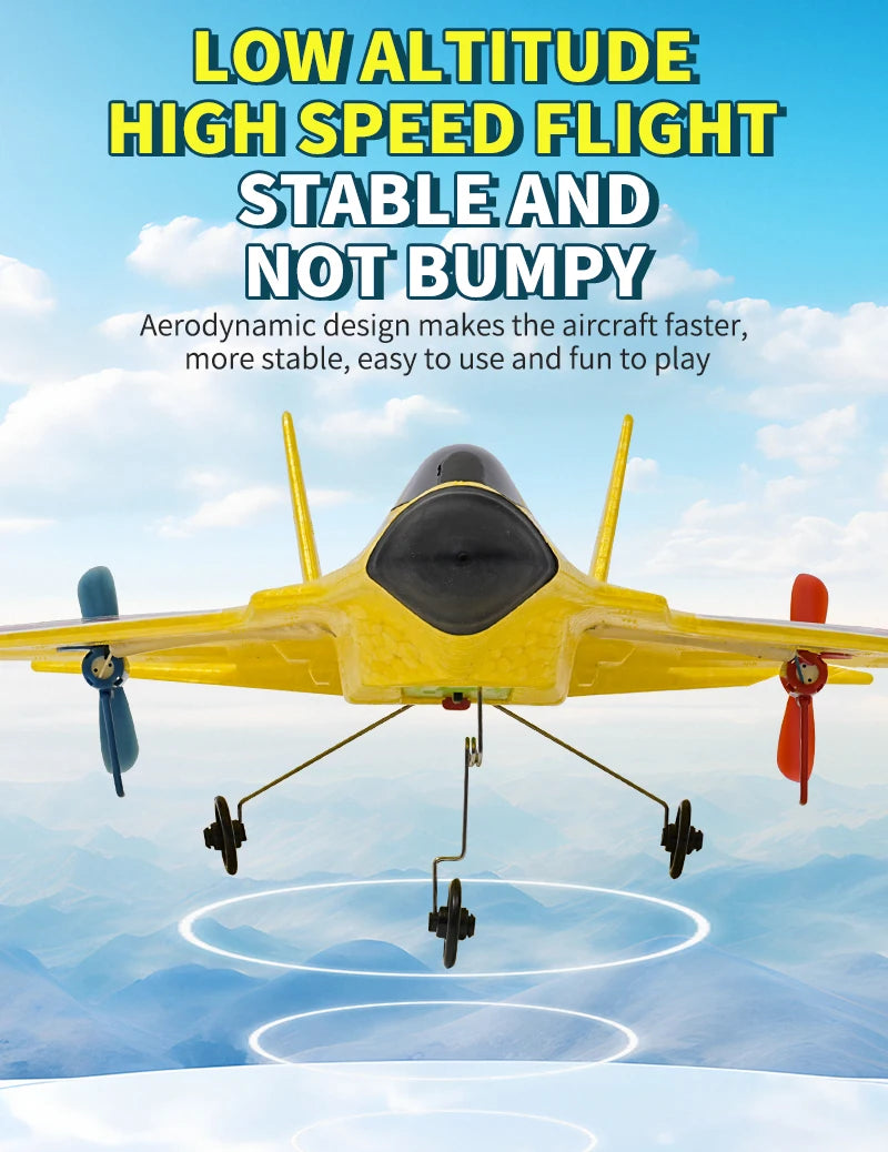 RC Plane KF803 2.4G With LED Lights RC Flying Model Glider RC Vertical Plane EPP Foam Toy Airplane Gifts For Kids