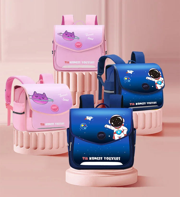 Primary Students Schoolbag Boys Girls Kawaii Backpack Children School Bags Nylon School Backpack Fashion Horizontal Book Bag