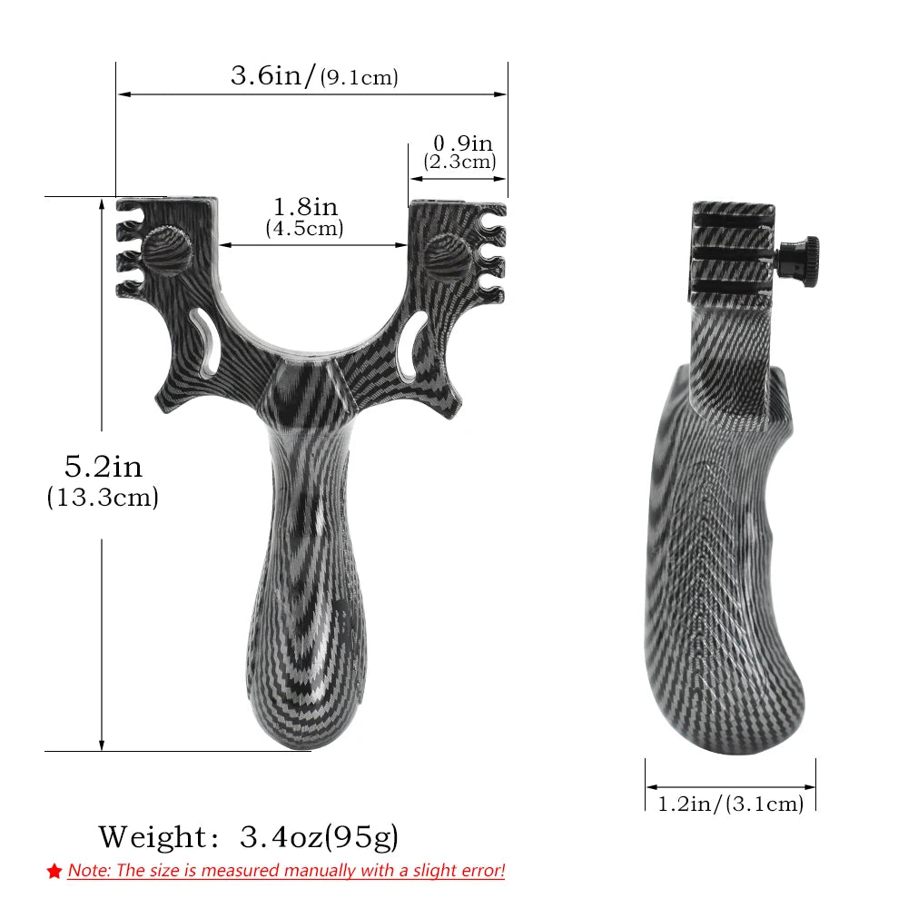 Shooting Sport Recreation Slingshot, Dual Purpose Bow Head Outdoor Catapult, Non-Slip Grip Shooting Slingshot