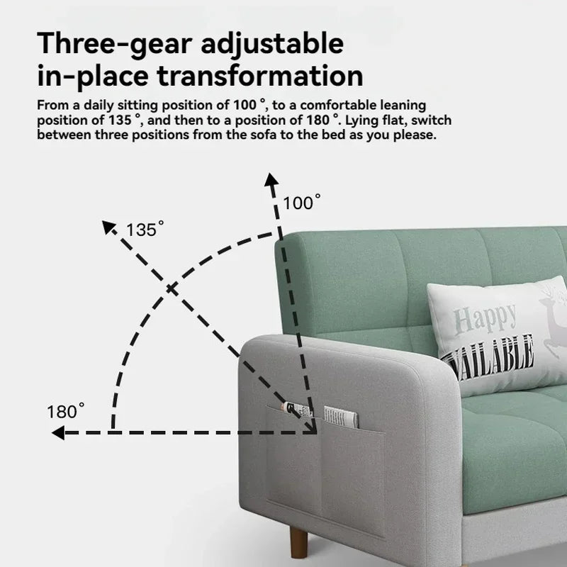 Living room sofa Small-sized folding sofa bed dual-use double-occupancy room bedroom small simple apartment small sofa