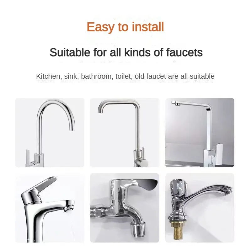 7 Layer 0.1μm Drinking Water Faucet Purifier Eco Tap Filter Stainless Steel Ceramic Activated Carbon KDF Cartridge Home Kitchen