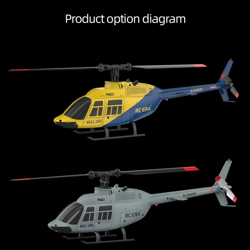 RC Plane RC ERA A60 1/42 remote-controlled aircraft Bell 206 helicopter 2.4G 4CH Altitude Hold Optical Flow Positioning