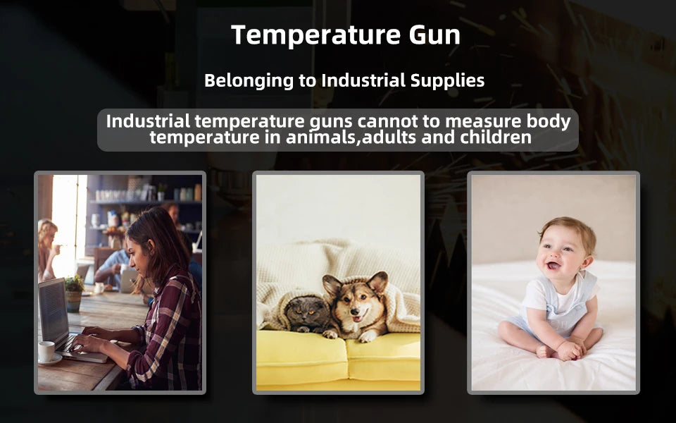 BSIDE H3 Infrared Thermometer Gun -50~1400°C Handheld Digital Laser Industrial  Non Contact Temperature Measuring Tester Tools