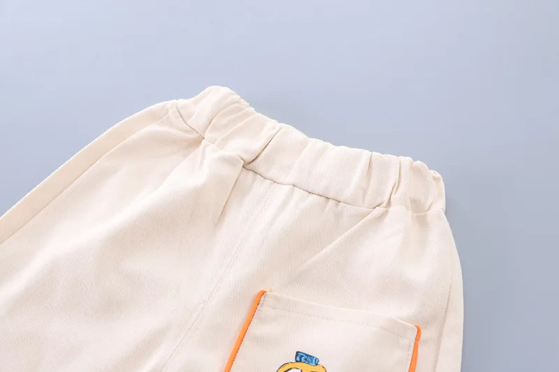 New Spring Autumn Baby Boys Clothes Suit Children Fashion Shirt Pants 2Pcs/Sets Toddler Casual Cartoon Costume Kids Tracksuits