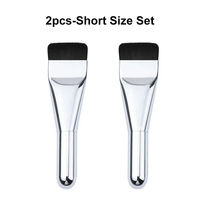 2pcs Ultra Thin Foundation Brush Update Soft Hair Face Flat Contour Brush BB Cream Blender Mixed Foundation Cream Makeup Brush