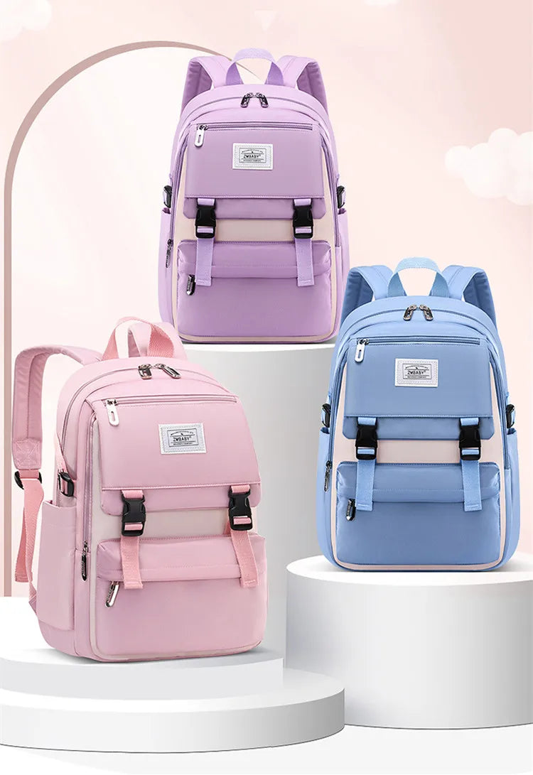 Backpack Children School Bag Back Pack For Boy Girl Kid Child Teenager Class Schoolbag Primary High Bookbag Female Women Teens
