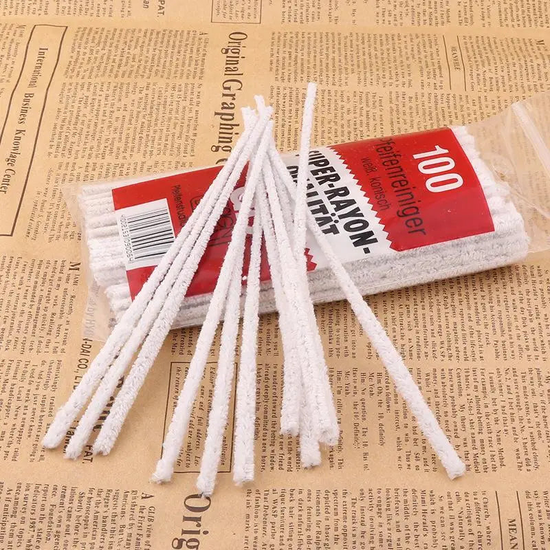 Smoking Essentials: 100pcs Wooden Pipe Cleaning Tools for Tobacco Pipes