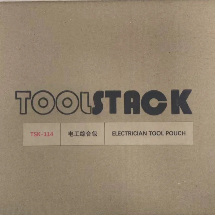 TOOLSTACK Mini Electrician's Pouch High Quality Oxford Durable Tools Storage Bag Quick-Hook Small Waist Toolkit Work Package