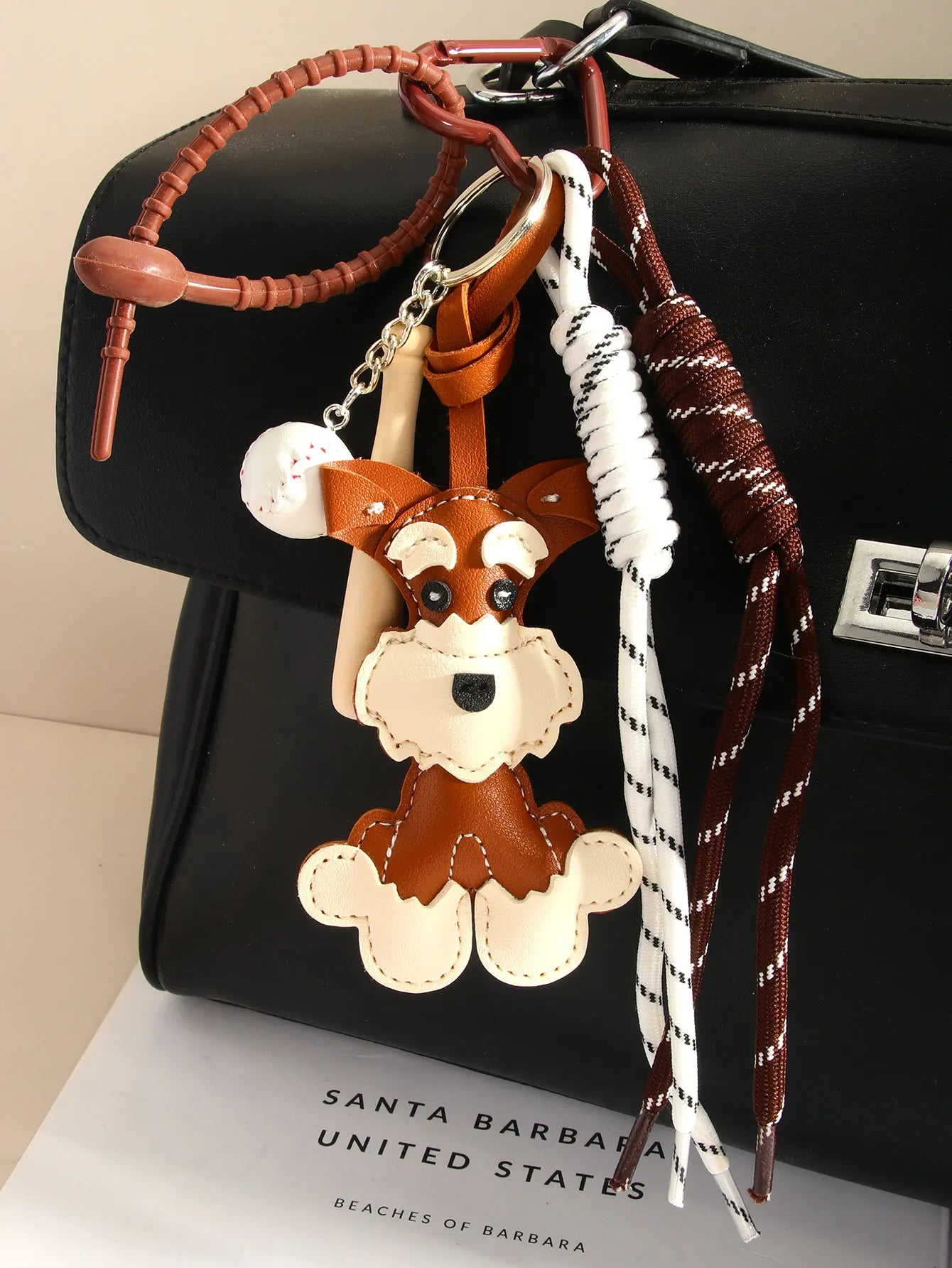 Ladies' Bag  Pendants Cartoon Puppy Cute Versatile Kawaii Sweet Bag Charms Fashionable Versatile High Quality Keychains For Girl