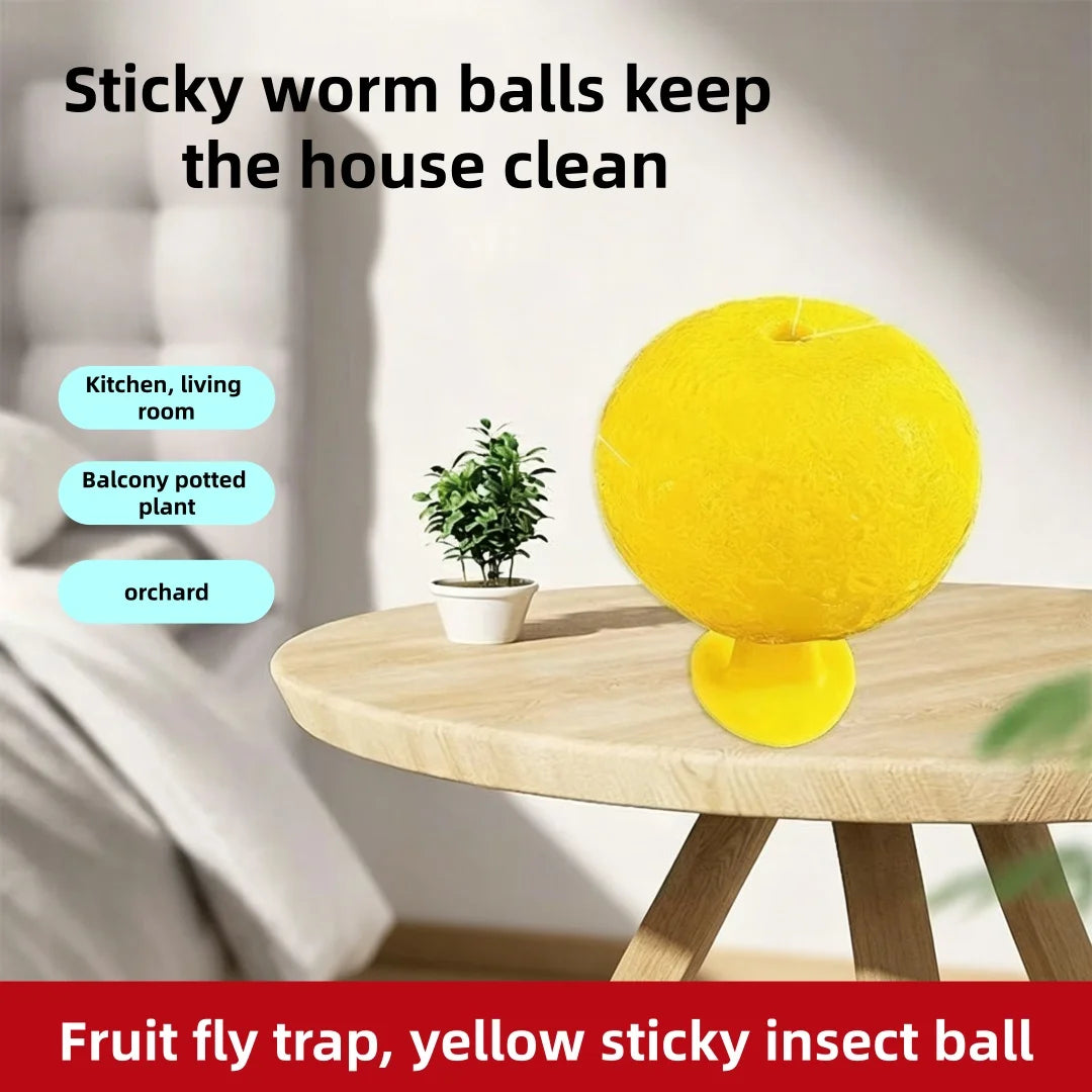 Sticky insect ball solid fly trap household small flying insect sticky ball specially used for indoor and outdoor sticky traps