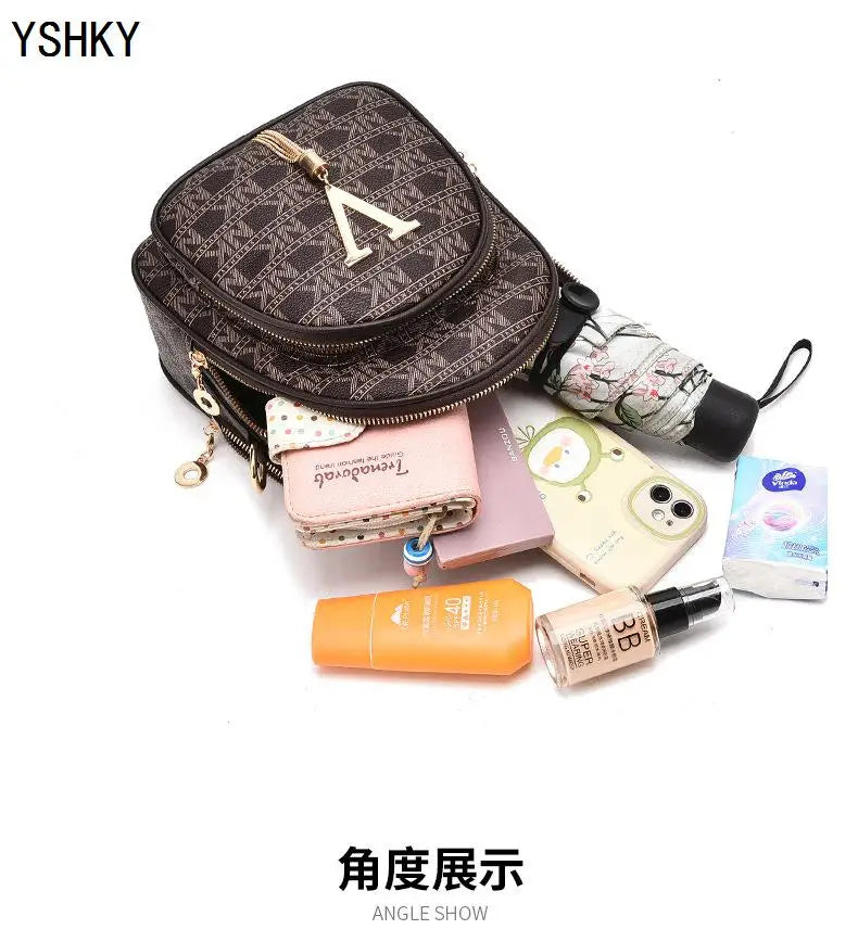 Women's bag 2025 new fashion women's bags hit color hand-held  bag Europeand the United States all-match shoulder messenger bag