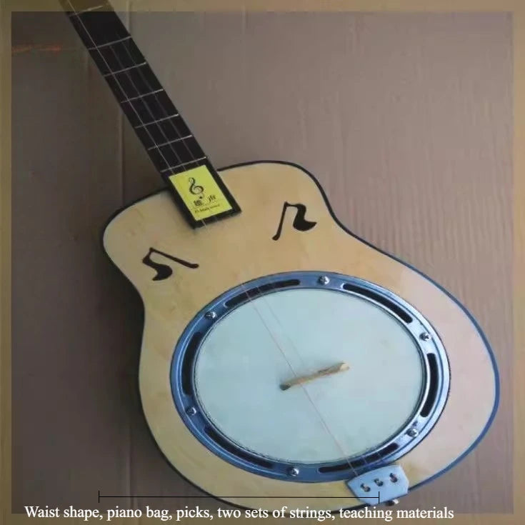 Three Strings Qin Qin Musical Instrument Waist Round Pickle Line Ancient Instrument