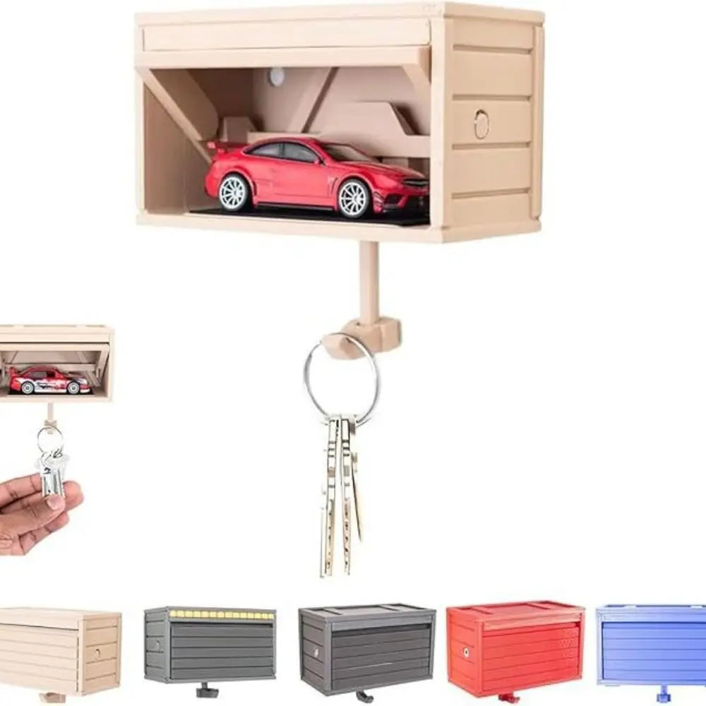 Open Garage Door Design Modern Key Holder Decorative Engaging Ornament Car Garage Key Holder Easy Installation Wall Mount