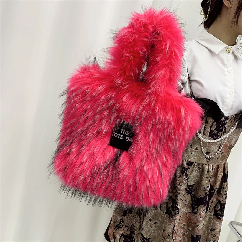 Large The Tote Bags for Women Winter Fashion New Shoulder Messenger Bag Female Designer Brand Sling Cross Handbags High Quality