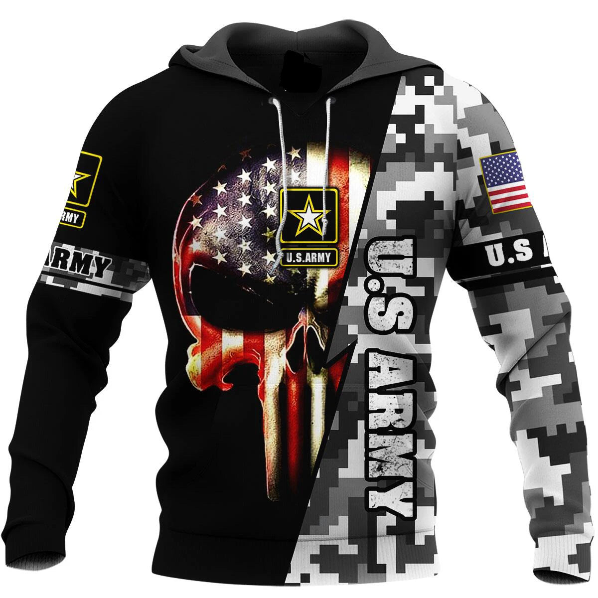 WBWA Veteran Military Army Suit Soldier Camo Autumn Pullover NewFashion Tracksuit 3DPrint Men/Women Casual Hoodies 2023 New