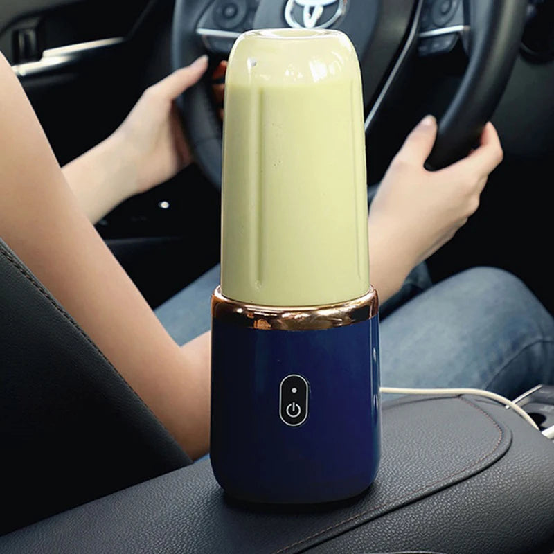 Portable Juicer Cup Smoothie Blender 6 Blade Blender Bottle Household Fruit Juicer Cup USB Rechargeable Juicer Kitchen Tool