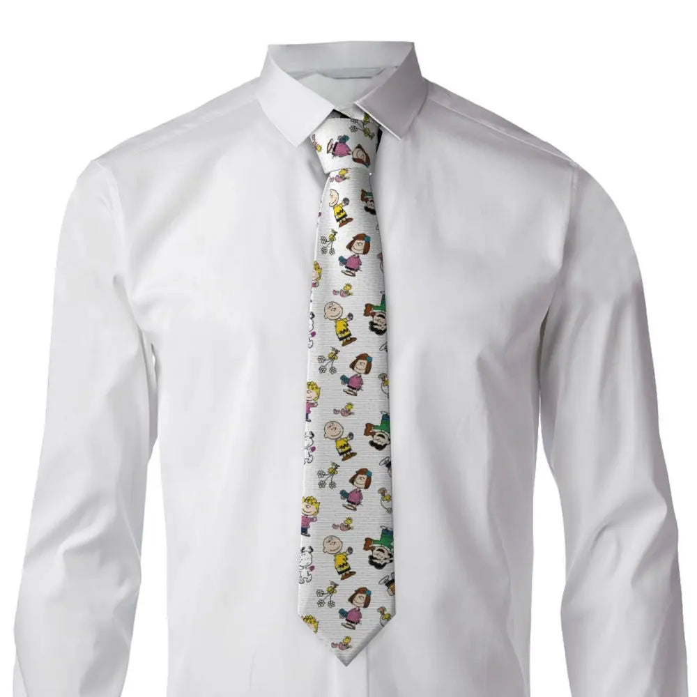 Personalized Fashion S-Snoopys Neckties Men Silk Cartoon Office Neck Tie
