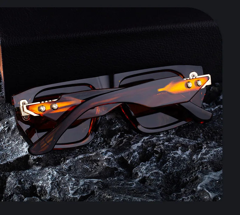 Polarized Oversized Square Sunglasses Men 2025 Luxury Brand Retro Steampunk Outdoor Sun Glasses Trendy Shield Shades UV400